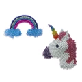Image of VDV Unicorn and Rainbow Brooches Craft Kit