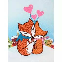 VDV Romance Foxes Embroidery Kit