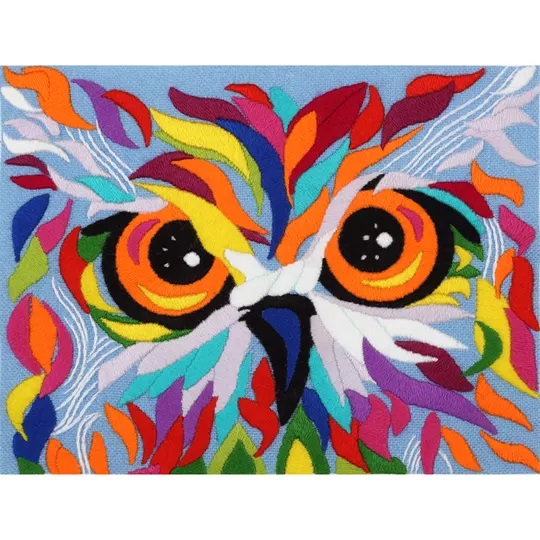Image 1 of VDV Owl Embroidery Kit