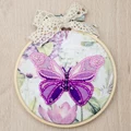 Image of VDV Pink Butterfly Embroidery Kit