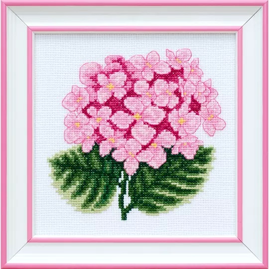 Vdv Hydrangea Floral Cross Stitch Kit