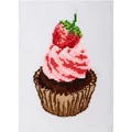 Image of VDV Cupcake - Strawberry Cross Stitch Kit
