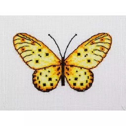 VDV Yellow Butterfly Cross Stitch Kit