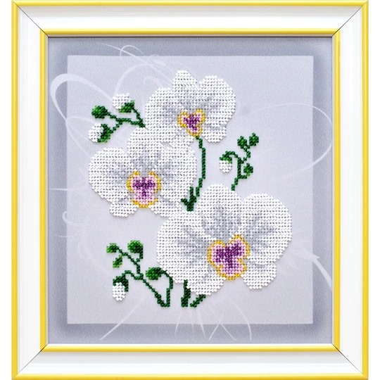 Image 1 of VDV White Orchid Embroidery Kit