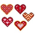 Image of VDV Hearts Embroidery Kit
