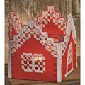 Image of Permin Hardanger Red House Embroidery Kit