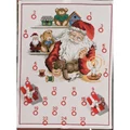 Image of Permin Santa's Shop Advent Christmas Cross Stitch Kit