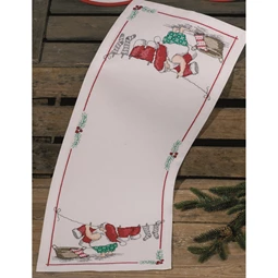 Permin Santa's Washing Runner Christmas Cross Stitch Kit