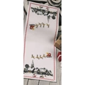 Image of Permin Santa Claus Sleigh Runner Christmas Cross Stitch Kit