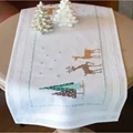 Image of Vervaco Norwegian Reindeer Runner Christmas Cross Stitch Kit