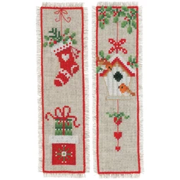 Vervaco Christmas Motif Bookmarks Cross Stitch Kit