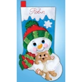 Image of Design Works Crafts Hugs for Kitty Felt Stocking Christmas Craft Kit