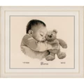 Image of Vervaco Baby and Bear Birth Record Birth Sampler Cross Stitch Kit