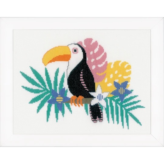 Image 1 of Vervaco Toucan Cross Stitch Kit