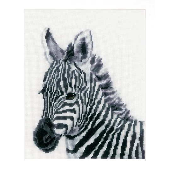 Image 1 of Vervaco Zebra Cross Stitch Kit