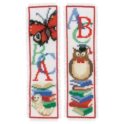 Vervaco Owl and Worm Bookmarks Cross Stitch Kit
