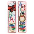 Image of Vervaco Owl and Worm Bookmarks Cross Stitch Kit