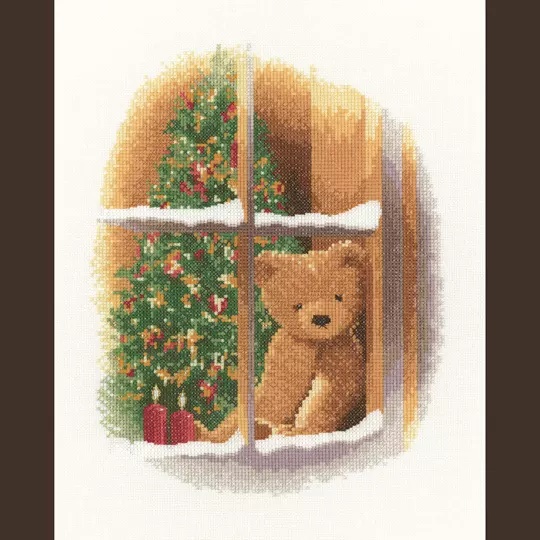 Image 1 of Heritage William at Christmas - Evenweave Cross Stitch Kit