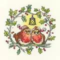 Image of Heritage Christmas Robins - Evenweave Cross Stitch Kit