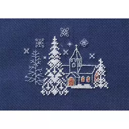 Derwentwater Designs Let it Snow Christmas Card Making Christmas Cross Stitch Kit