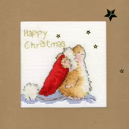 Bothy Threads Star Gazing Christmas Card Making Christmas Cross Stitch Kit