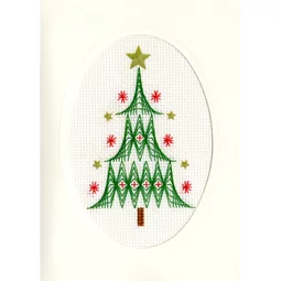 Bothy Threads Christmas Tree Christmas Card Making Cross Stitch Kit