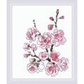 Image of RIOLIS Branch of Sakura Cross Stitch Kit