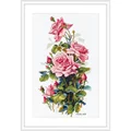 Image of Merejka Pink Roses Cross Stitch Kit
