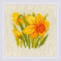 Image of RIOLIS Yellow Narcissus Cross Stitch Kit