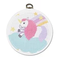 Image of DMC Unicorn Hoop Kit Cross Stitch