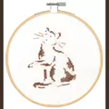 Image of DMC Playful Cat Cross Stitch Kit