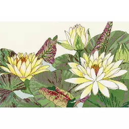 Bothy Threads Waterlily Blooms Cross Stitch Kit