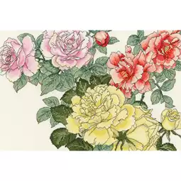 Bothy Threads Rose Blooms Cross Stitch Kit