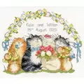 Image of Bothy Threads The Purrfect Day Wedding Sampler Cross Stitch Kit