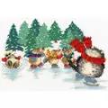 Image of Bothy Threads Mice Skating Christmas Cross Stitch Kit