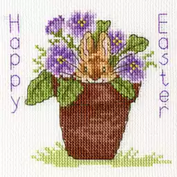 Bothy Threads Easter Bunny Card Cross Stitch Kit