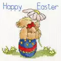 Image of Bothy Threads Easter Teddy Card Cross Stitch Kit