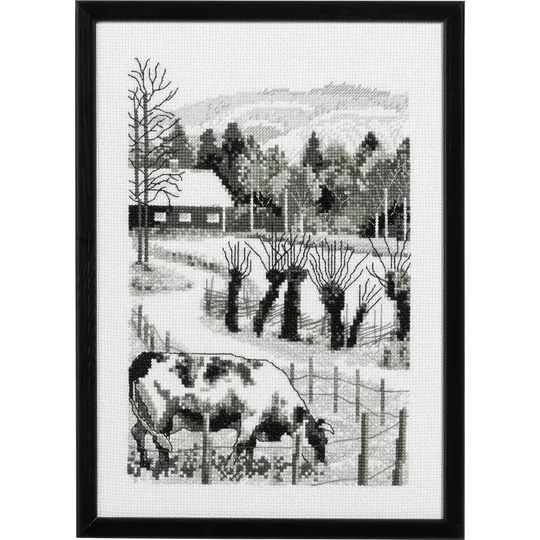 Image 1 of Permin The Old Farm Cross Stitch Kit
