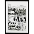 Image of Permin The Old Farm Cross Stitch Kit