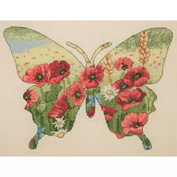 Anchor Butterfly Silhouette Cross Stitch Kit
