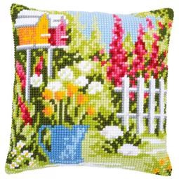 Vervaco In My Garden Cushion Cross Stitch Kit