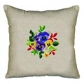 Image of Design Works Crafts Pansies Pillow Punch Needle Kit