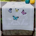 Image of Vervaco Butterfly Dance Runner Cross Stitch Kit
