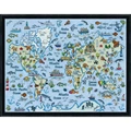 Image of Design Works Crafts World Map Cross Stitch Kit