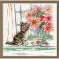 Image of Design Works Crafts Curious Kitty Cross Stitch