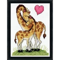 Image of Design Works Crafts Giraffe Love Cross Stitch Kit