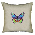 Image of Design Works Crafts Butterfly Pillow Punch Needle Kit
