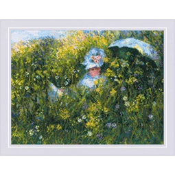 RIOLIS In the Meadow - Monet Cross Stitch Kit