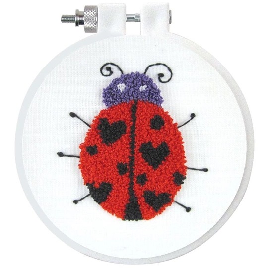 Image 1 of Design Works Crafts Ladybird Punch Needle Kit
