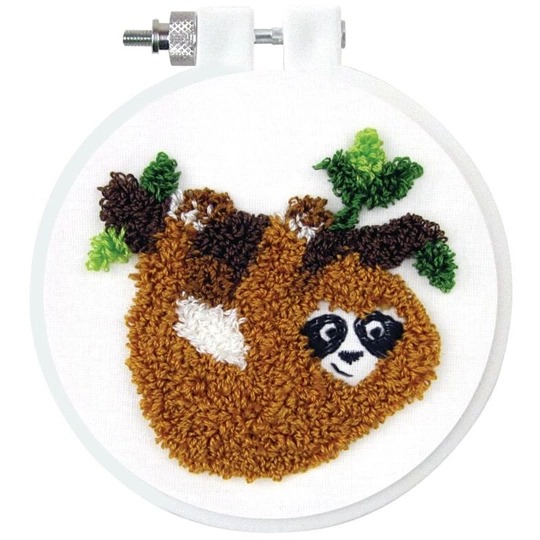 Image 1 of Design Works Crafts Sloth Punch Needle Kit